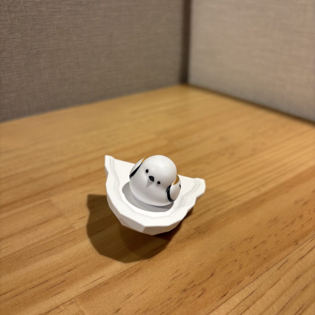 シマエナガの輪ゴム置き場 輪ゴムをかける前